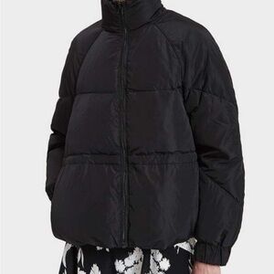Ganni Black Oversized Puffer Jacket